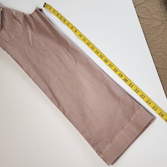 Spanx sz XS cropped wide leg stretch pants mauve - Picture 10 of 13
